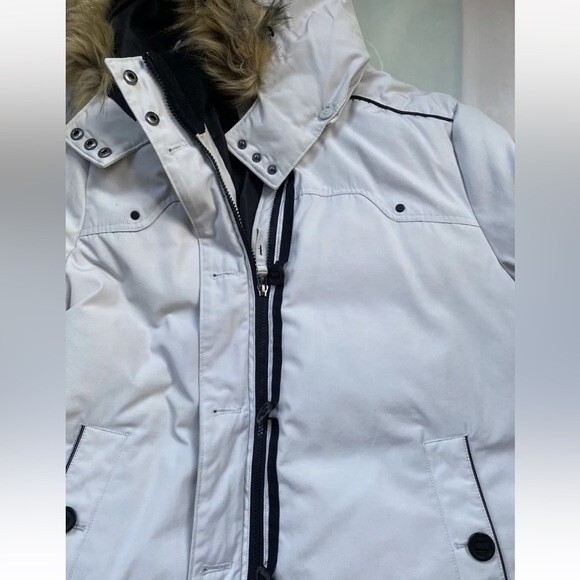 Alpine tek Fill Down Jackets Glacial Terrain Gear Winter Coat Hoodie Fur Trim - Picture 10 of 12